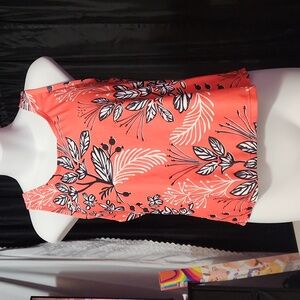 XS Floral Coral Top